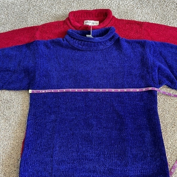 2 NWT Norton McNaighton pull over sweater size M long sleeve slouchy turtleneck - Picture 5 of 10